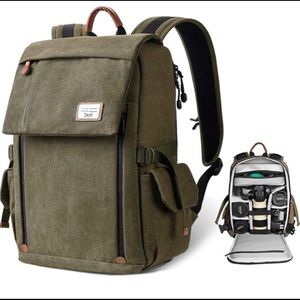 Green Zecti camera backpack